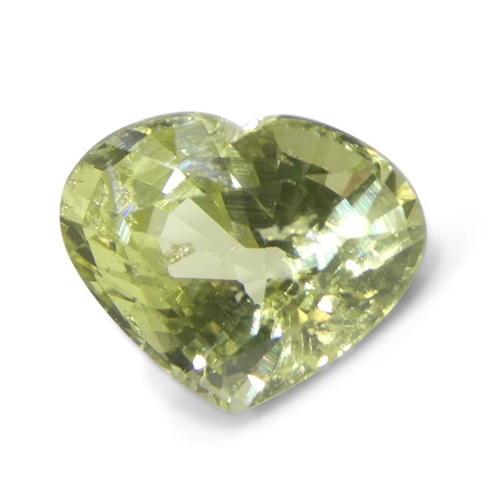 2.02ct Heart Yellow Sapphire from Tanzania - Skyjems Wholesale Gemstones