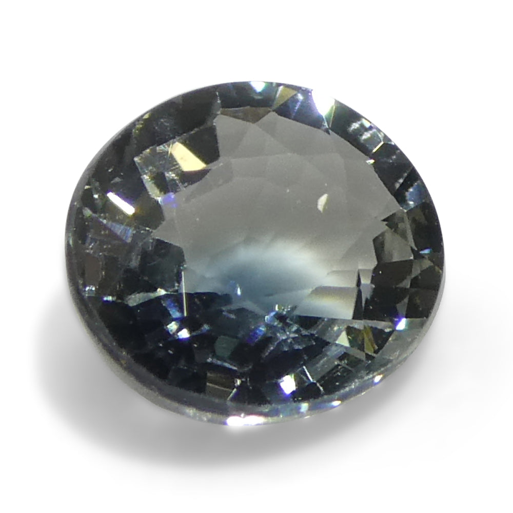 0.99ct Oval Teal Blue/White Parti-Colour Sapphire from Tanzania - Skyjems Wholesale Gemstones