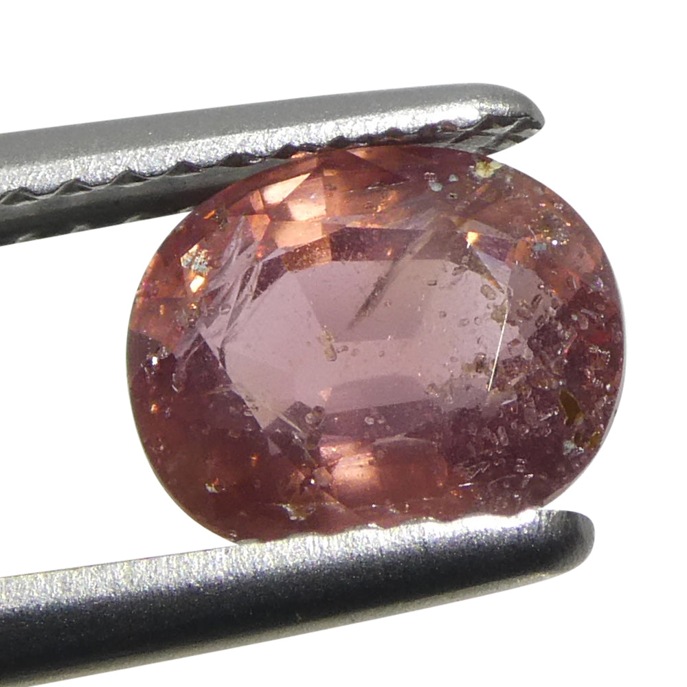 1.85ct Tanzanian Pink Sapphire, cushion-cut unheated gemstone from SkyJems' premium colored stone collection