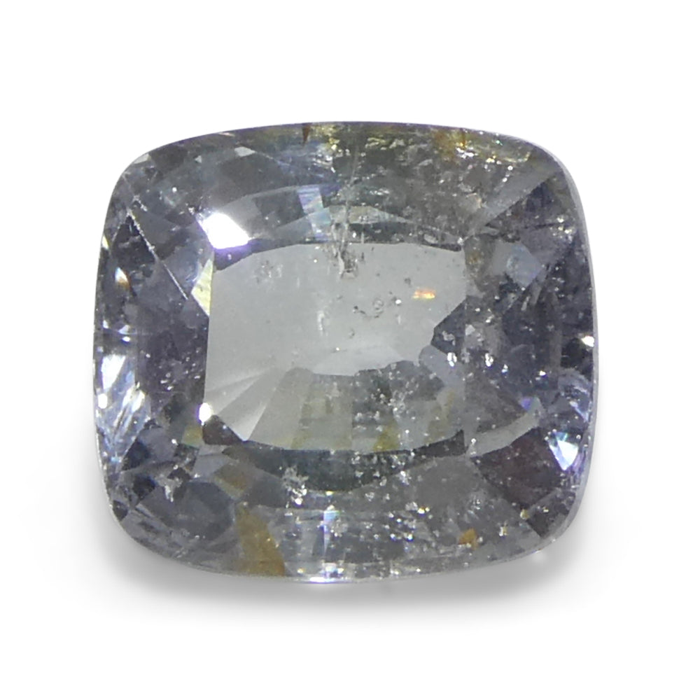 2.17ct Icy Blue Tanzanian Sapphire Cushion Cut - Unheated Natural Gemstone by SkyJems Canada