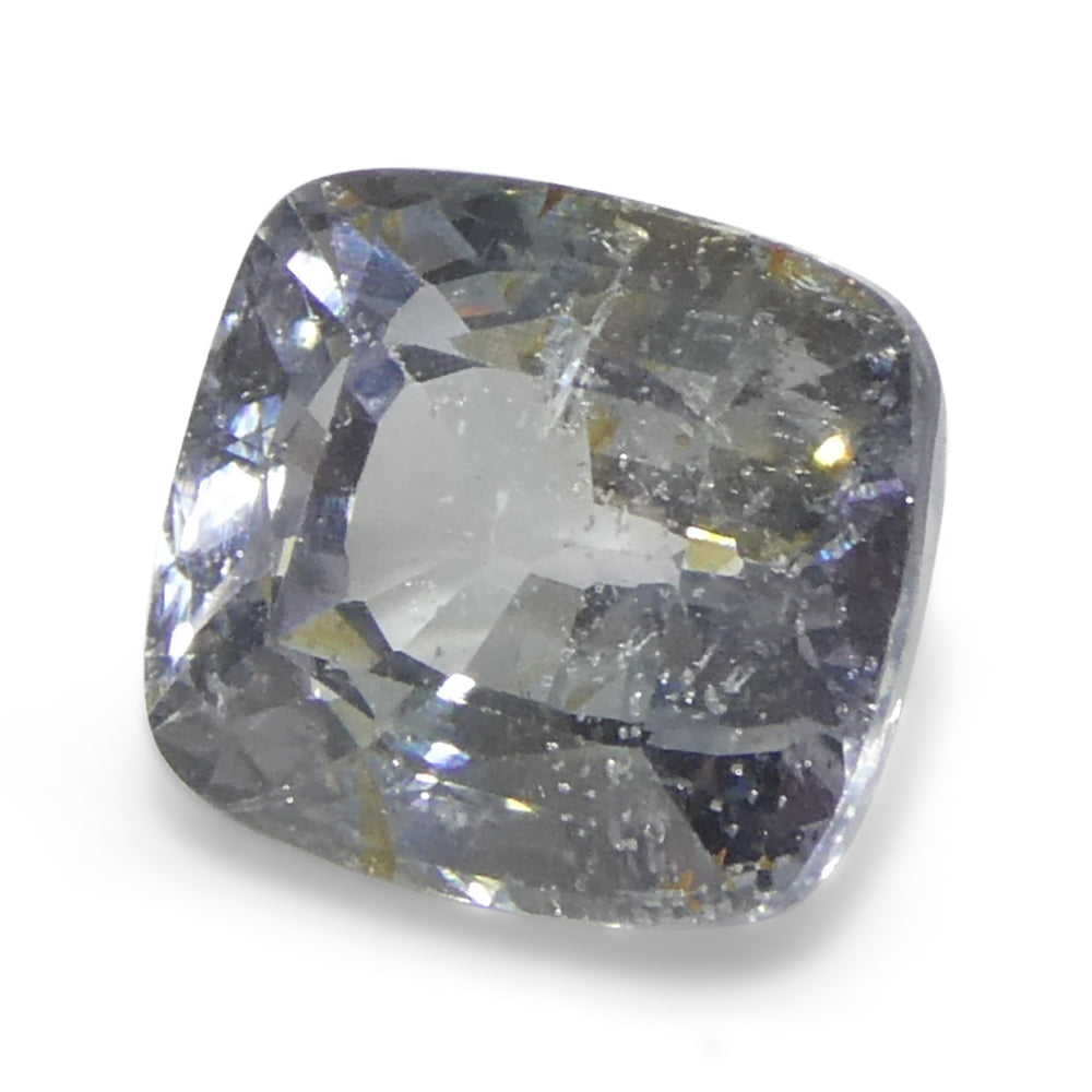 2.17ct Cushion Icy Blue Sapphire from Tanzania Unheated - Skyjems Wholesale Gemstones