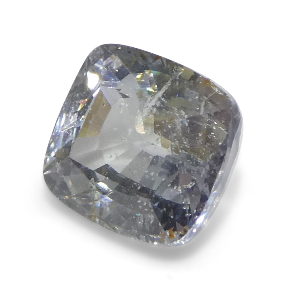 2.17ct Cushion Icy Blue Sapphire from Tanzania Unheated - Skyjems Wholesale Gemstones