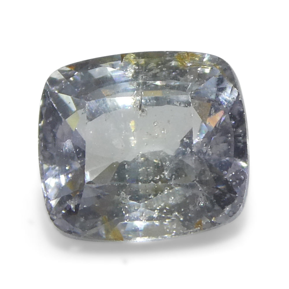 2.17ct Cushion Icy Blue Sapphire from Tanzania Unheated - Skyjems Wholesale Gemstones