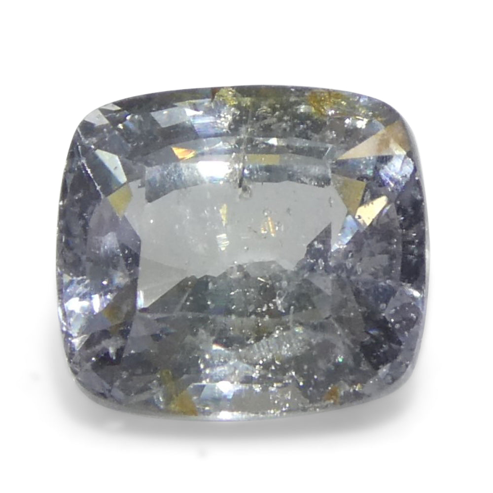 2.17ct Cushion Icy Blue Sapphire from Tanzania Unheated - Skyjems Wholesale Gemstones