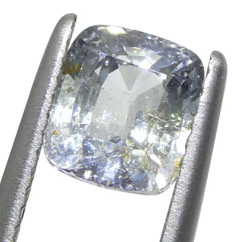 2.17ct Cushion Icy Blue Sapphire from Tanzania Unheated