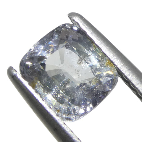 2.17ct Cushion Icy Blue Sapphire from Tanzania Unheated