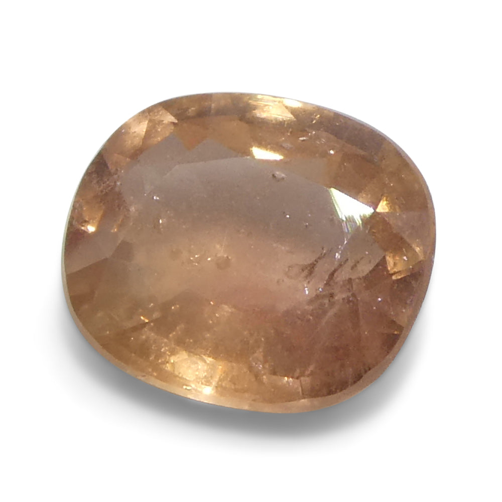 1.15ct Cushion Pinkish-Orange Sapphire from Tanzania Unheated - Skyjems Wholesale Gemstones