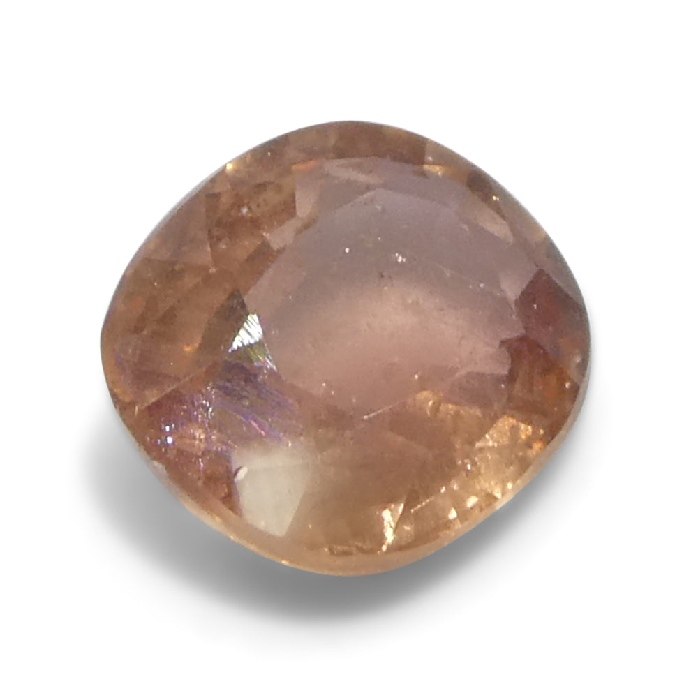 1.15ct Cushion Pinkish-Orange Sapphire from Tanzania Unheated - Skyjems Wholesale Gemstones