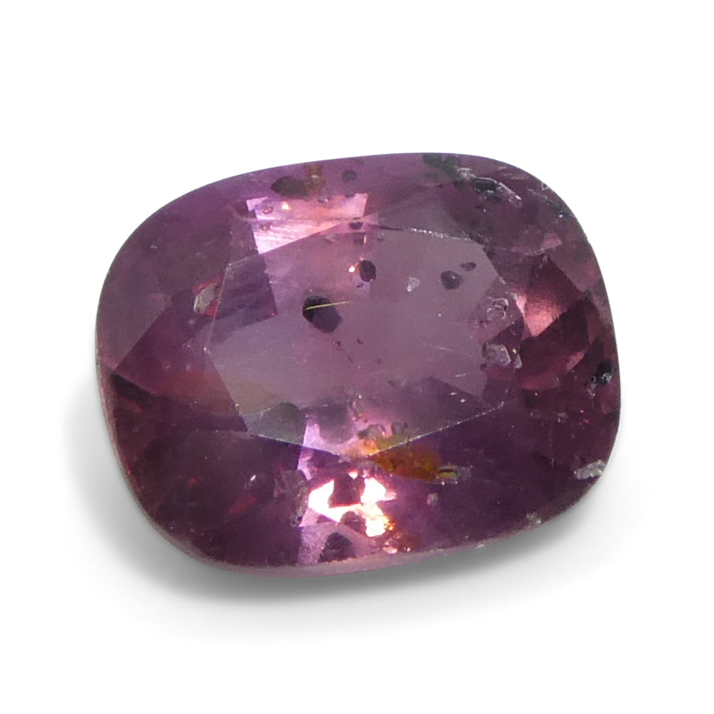 1.56ct Tanzanian Pink Sapphire Cushion Cut, Slightly Purplish Pink Corundum Gemstone by SkyJems Canada