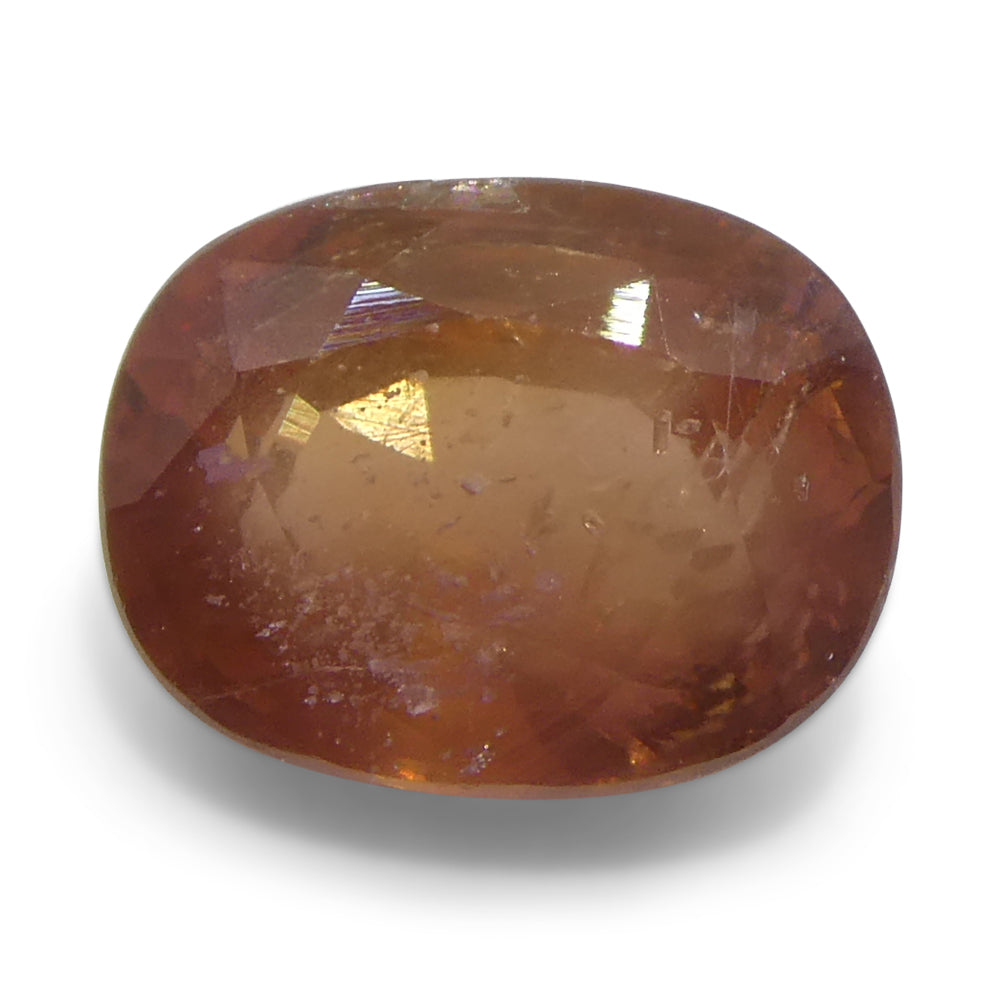 1.67ct Cushion Orange Sapphire from Tanzania - Skyjems Wholesale Gemstones