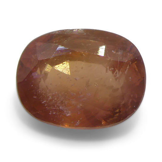 1.67ct Cushion Orange Sapphire from Tanzania - Skyjems Wholesale Gemstones