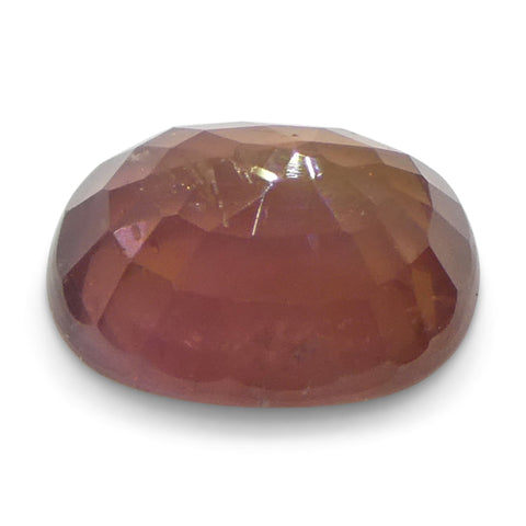 1.67ct Cushion Orange Sapphire from Tanzania