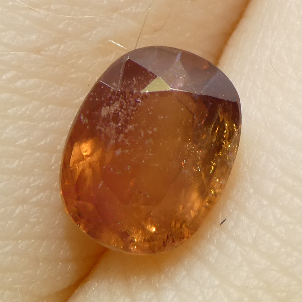 1.67ct Cushion Orange Sapphire from Tanzania - Skyjems Wholesale Gemstones