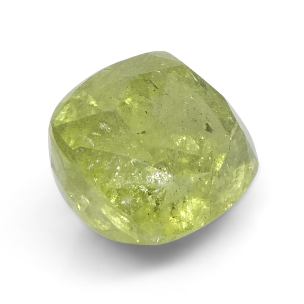 1.57ct Cushion Yellow Sapphire from Tanzania, Greenish-Yellow Hue | Premium Gemstone by SkyJems Canadian Gem Experts