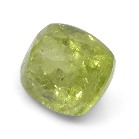 1.57ct Cushion Yellow Sapphire from Tanzania