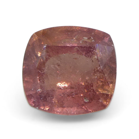 1.66ct Cushion Orange-Pink Padparadscha Sapphire from Tanzania