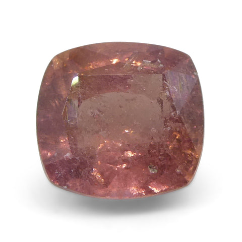 1.66ct Cushion Orange-Pink Padparadscha Sapphire from Tanzania