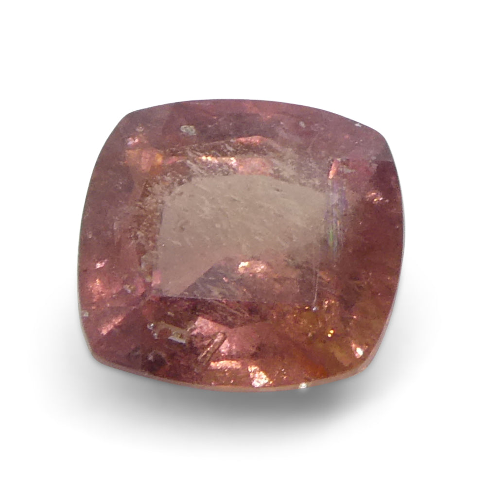 1.66ct Cushion Orange-Pink Padparadscha Sapphire from Tanzania - Skyjems Wholesale Gemstones