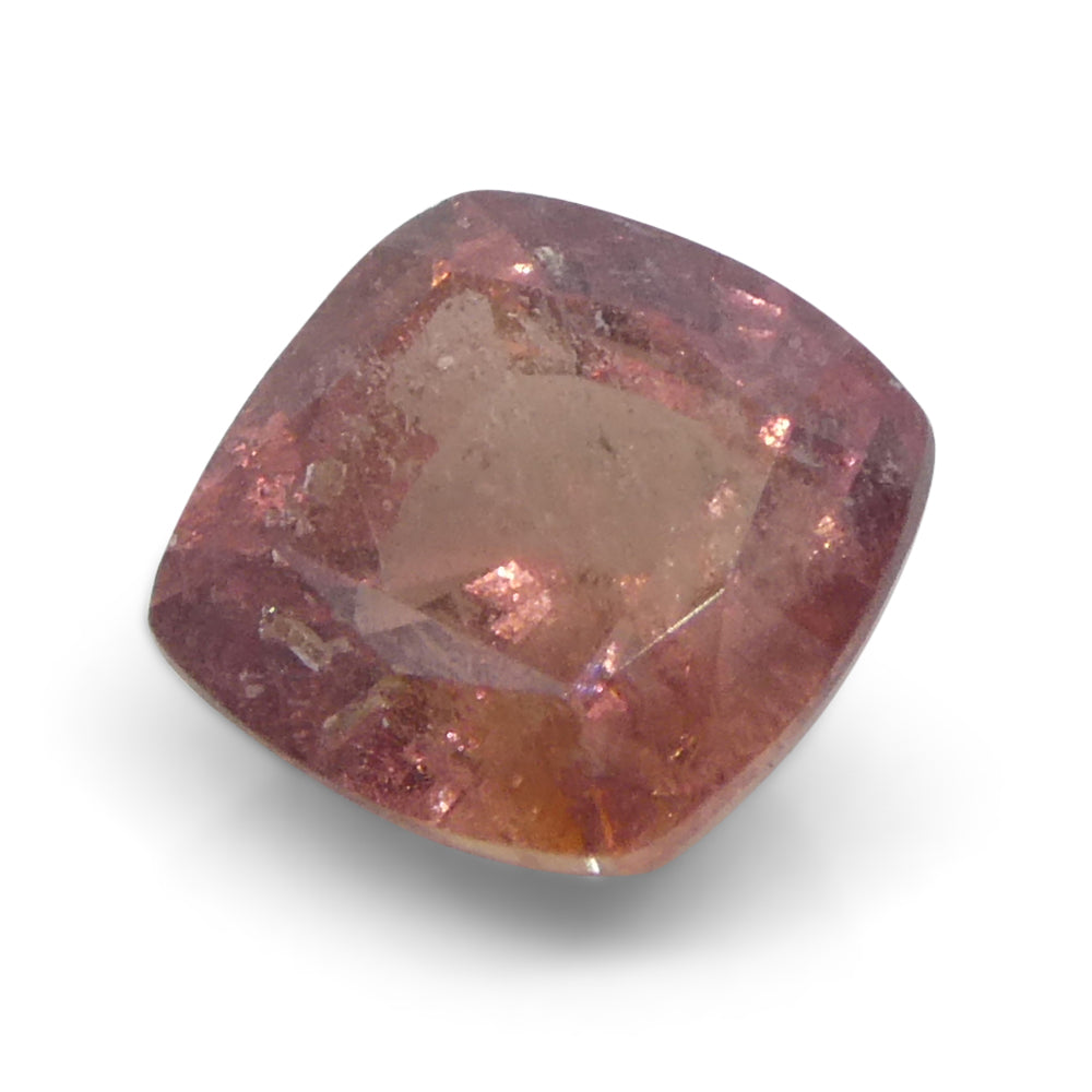 1.66ct Cushion Orange-Pink Padparadscha Sapphire from Tanzania - Skyjems Wholesale Gemstones