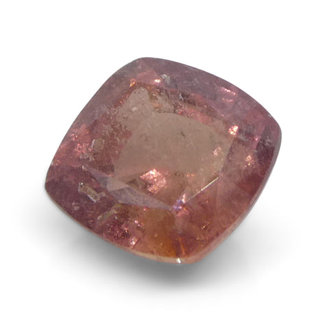 1.66ct Cushion Orange-Pink Padparadscha Sapphire from Tanzania