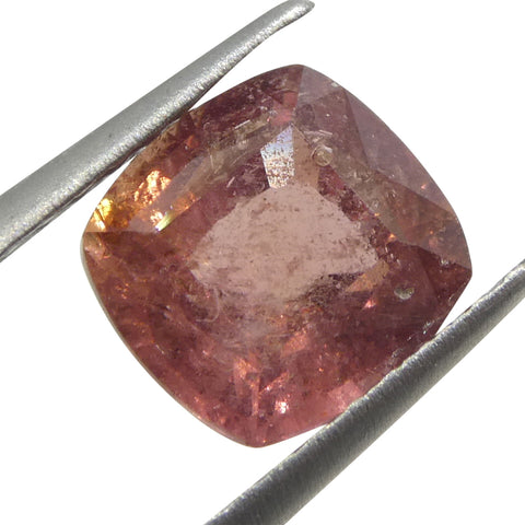 1.66ct Cushion Orange-Pink Padparadscha Sapphire from Tanzania