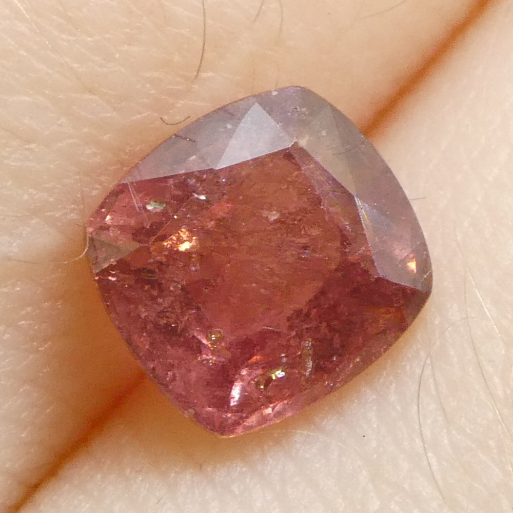 1.66ct Cushion Orange-Pink Padparadscha Sapphire from Tanzania - Skyjems Wholesale Gemstones