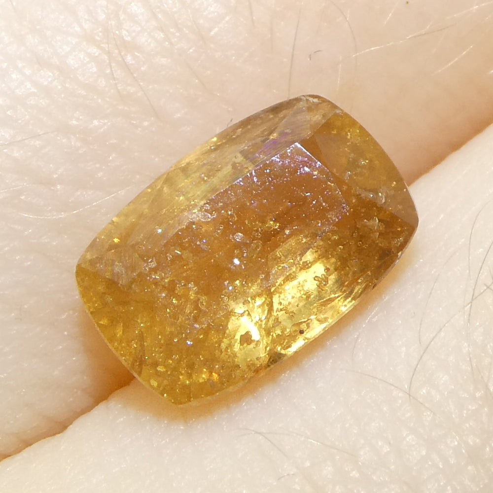 2.53ct Cushion Orange Sapphire from Tanzania - Skyjems Wholesale Gemstones