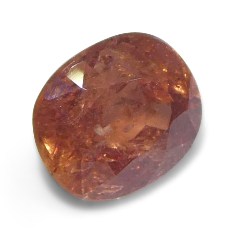 1.31ct Cushion Orangy-Pink Padparadscha Sapphire from Tanzania - Skyjems Wholesale Gemstones