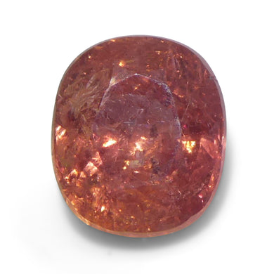 1.31ct Cushion Orangy-Pink Padparadscha Sapphire from Tanzania - Skyjems Wholesale Gemstones