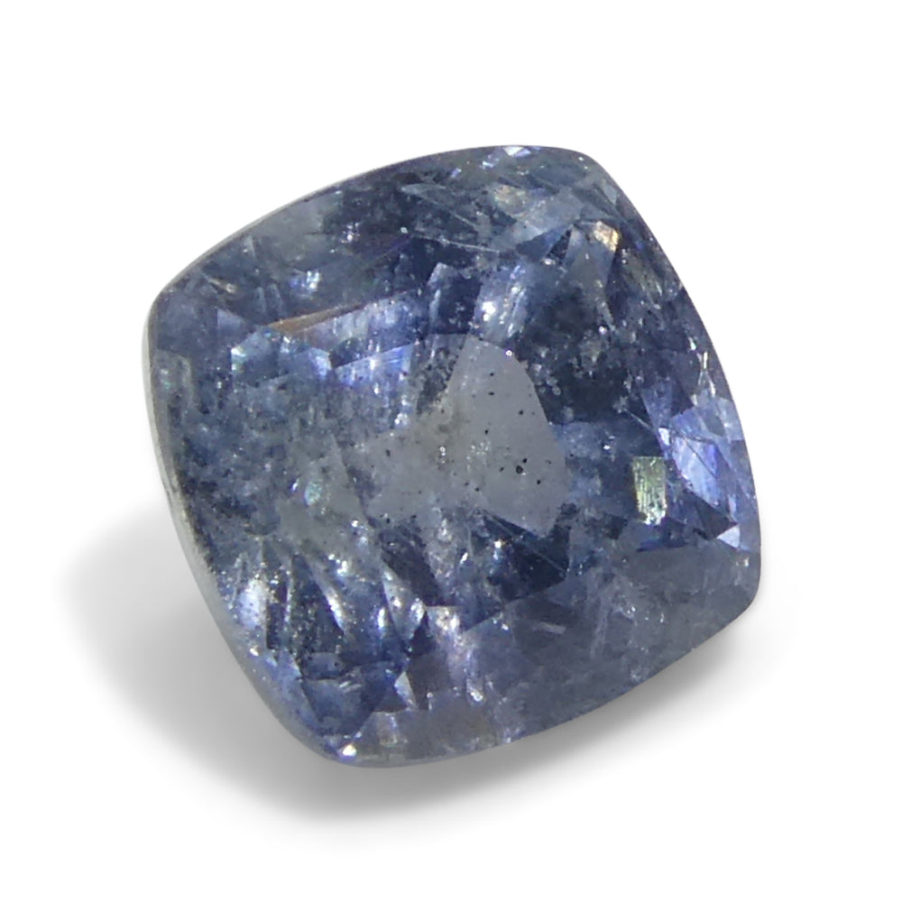 2.46ct Cushion Blue Sapphire from Tanzania Unheated - Skyjems Wholesale Gemstones