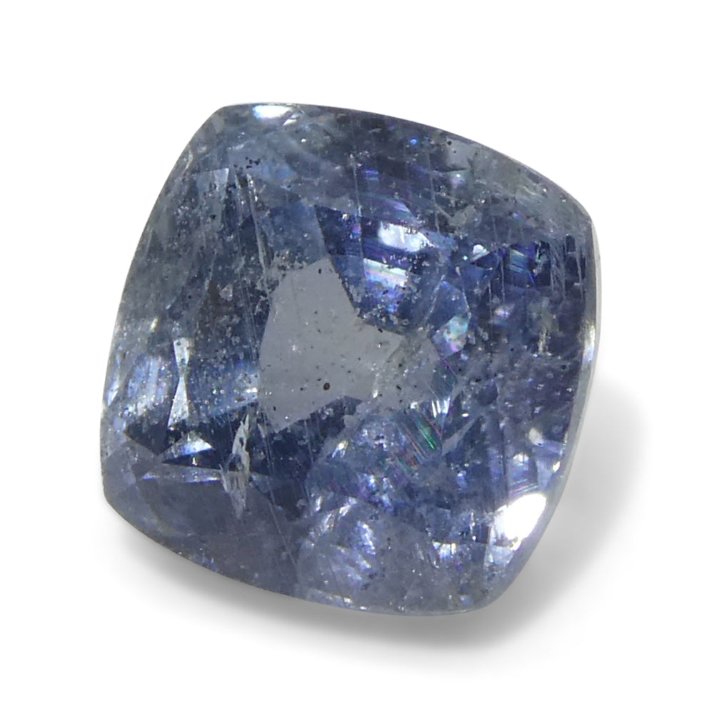 2.46ct Cushion Blue Sapphire from Tanzania Unheated - Skyjems Wholesale Gemstones