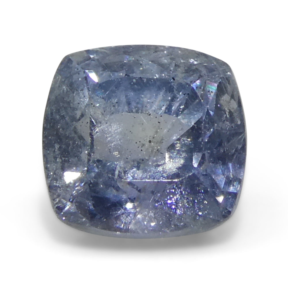 2.46ct Cushion Blue Sapphire from Tanzania Unheated - Skyjems Wholesale Gemstones