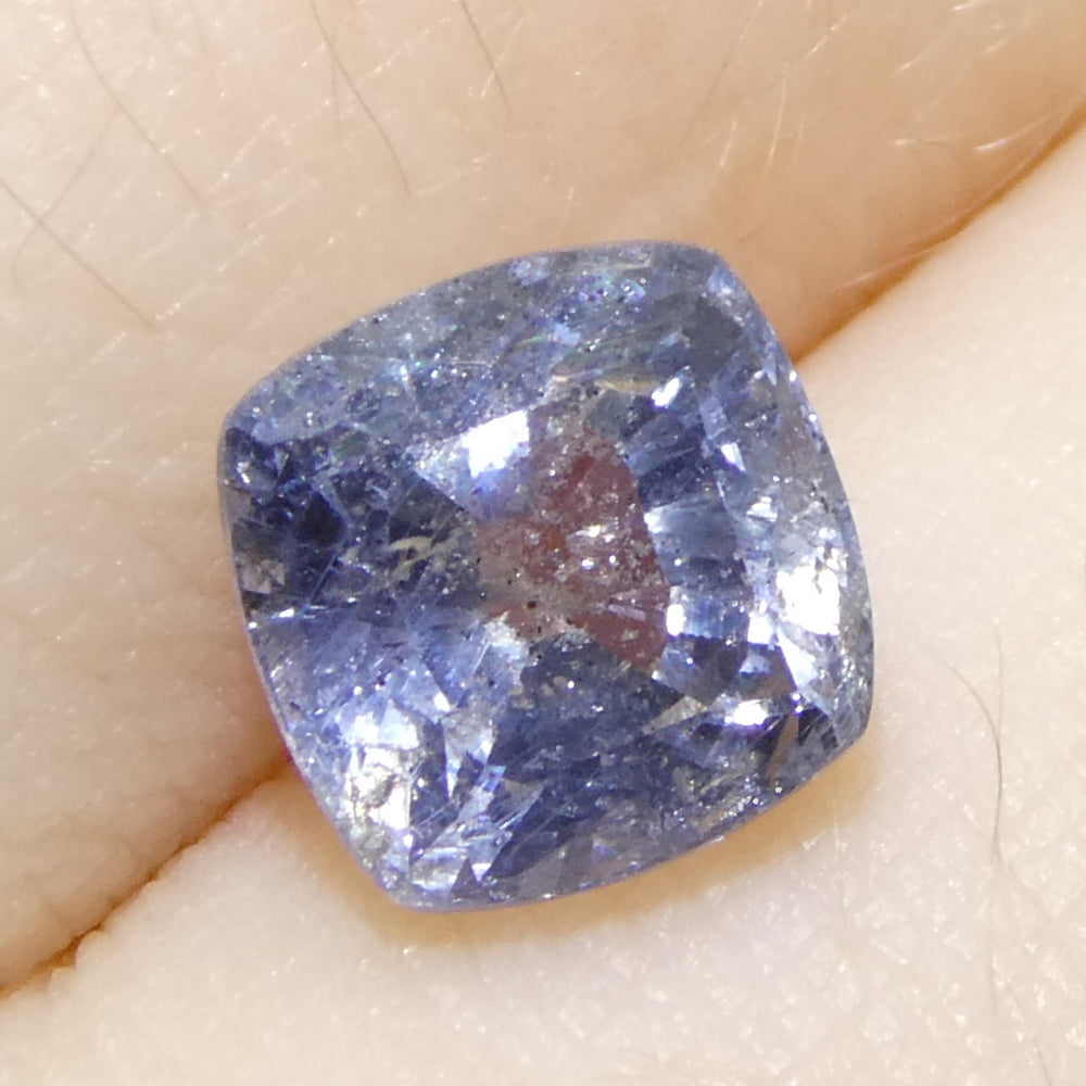 2.46ct Cushion Blue Sapphire from Tanzania Unheated - Skyjems Wholesale Gemstones