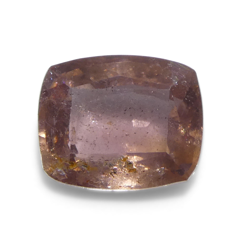 SkyJems 1.34ct Cushion Pink-Orange Padparadscha Sapphire from Tanzania, rare collector's gemstone