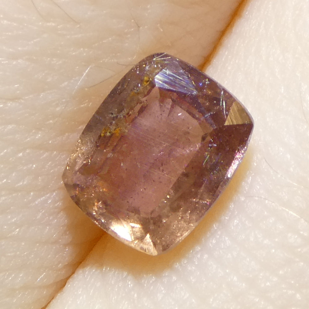 1.34ct Cushion Pink-Orange Padparadscha Sapphire from Tanzania - Skyjems Wholesale Gemstones