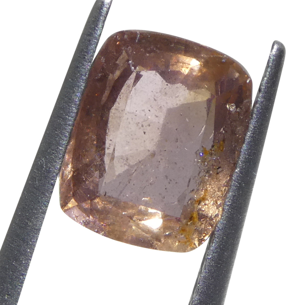 1.34ct Cushion Pink-Orange Padparadscha Sapphire from Tanzania - Skyjems Wholesale Gemstones