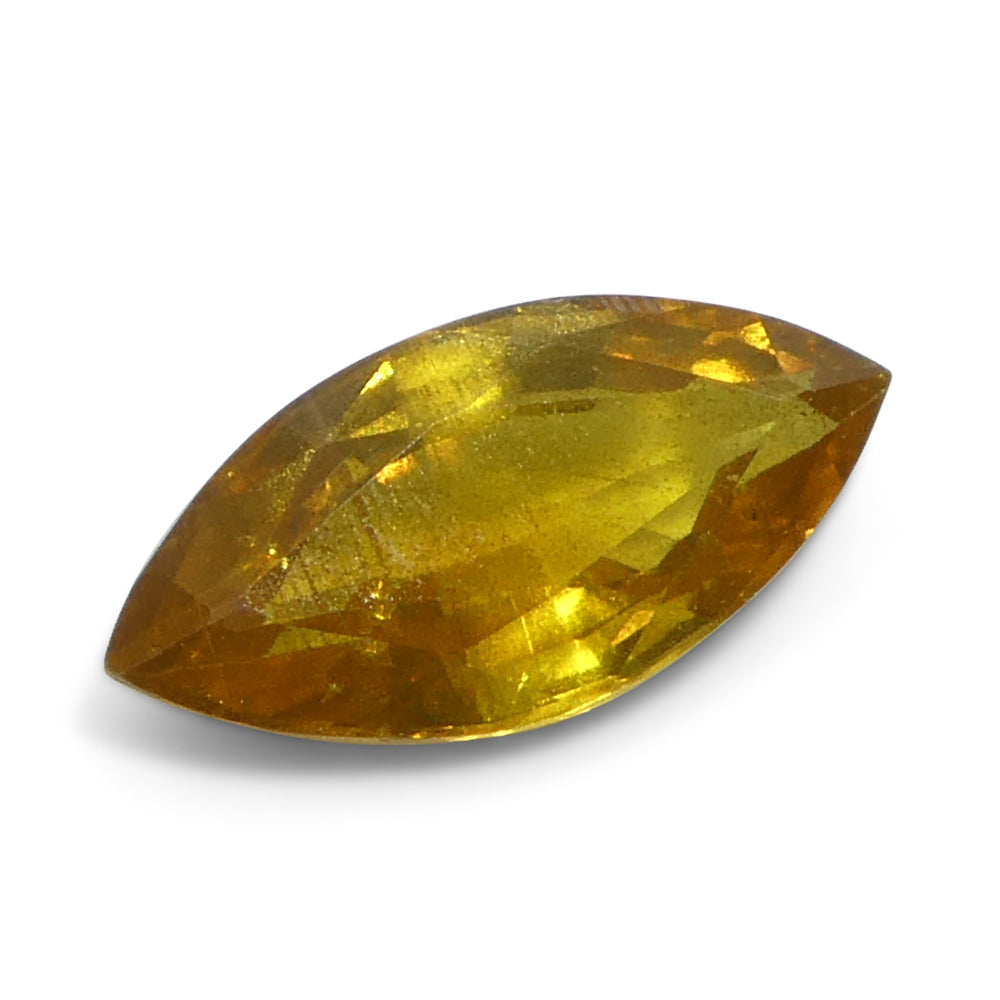 1.6ct Marquise Yellow Sapphire from Tanzania Unheated - Skyjems Wholesale Gemstones