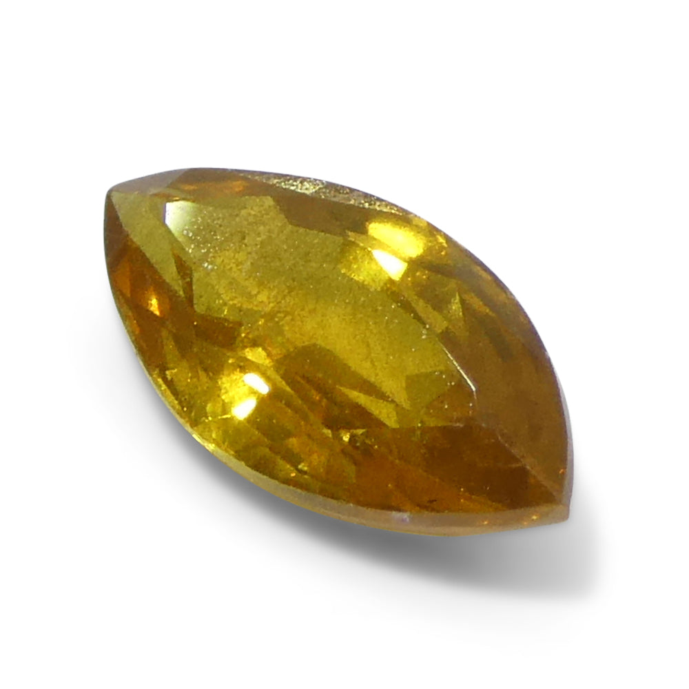 1.6ct Marquise Yellow Sapphire from Tanzania Unheated - Skyjems Wholesale Gemstones