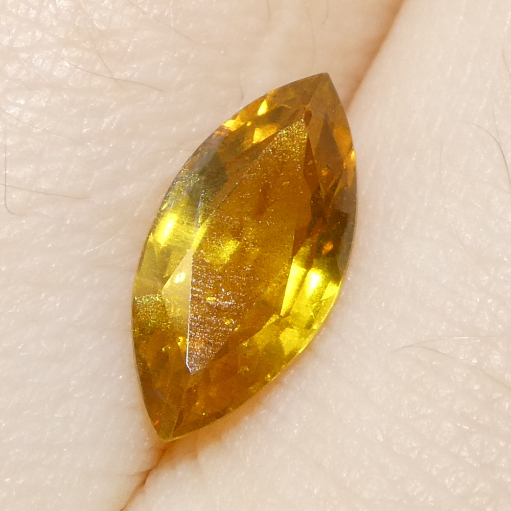 1.6ct Marquise Yellow Sapphire from Tanzania Unheated - Skyjems Wholesale Gemstones