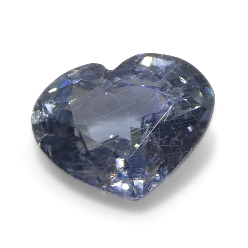 1.02ct Heart Blue Sapphire from Tanzania Unheated - Skyjems Wholesale Gemstones