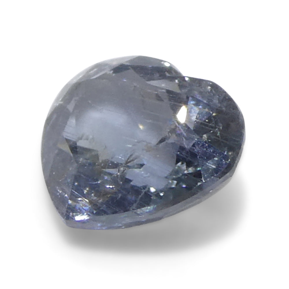 1.02ct Heart Blue Sapphire from Tanzania Unheated - Skyjems Wholesale Gemstones