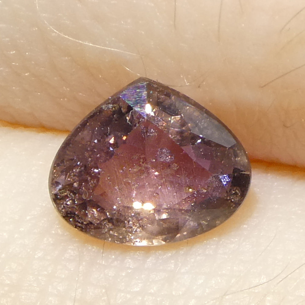 1.1ct Pear Purplish Pink Sapphire from Tanzania Unheated - Skyjems Wholesale Gemstones