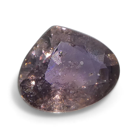 1.1ct Pear Purplish Pink Sapphire from Tanzania Unheated