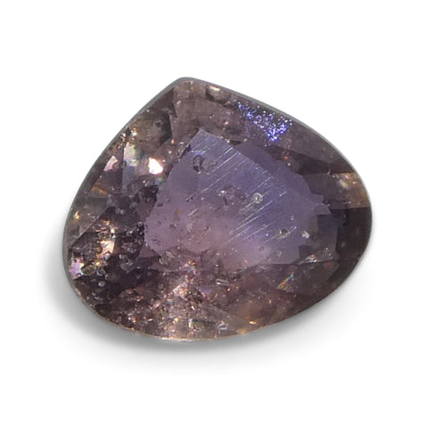 1.1ct Pear Purplish Pink Sapphire from Tanzania Unheated