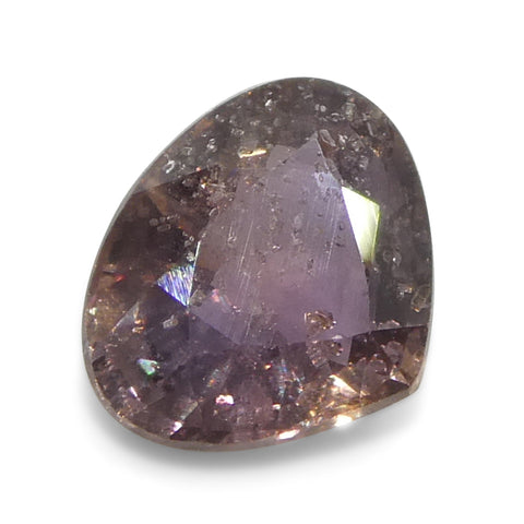 1.1ct Pear Purplish Pink Sapphire from Tanzania Unheated