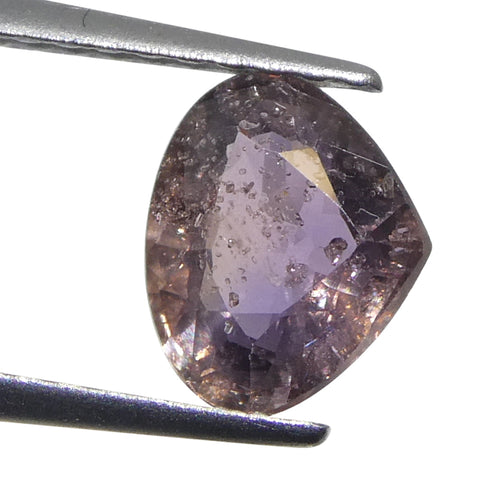 1.1ct Pear Purplish Pink Sapphire from Tanzania Unheated