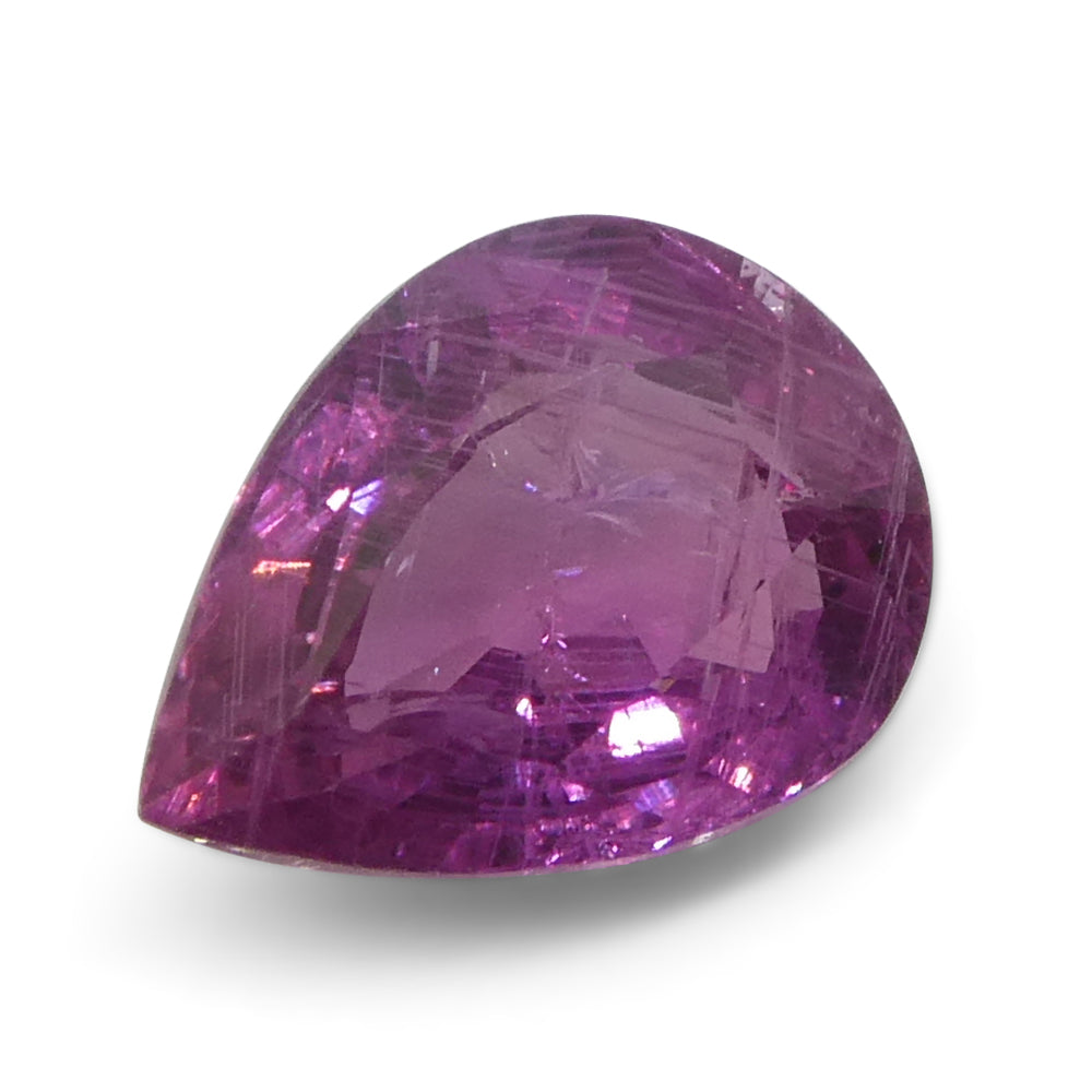 Sapphire 1.13 cts 7.53 x 5.51 x 3.35 mm Pear Purplish-Pink  $680