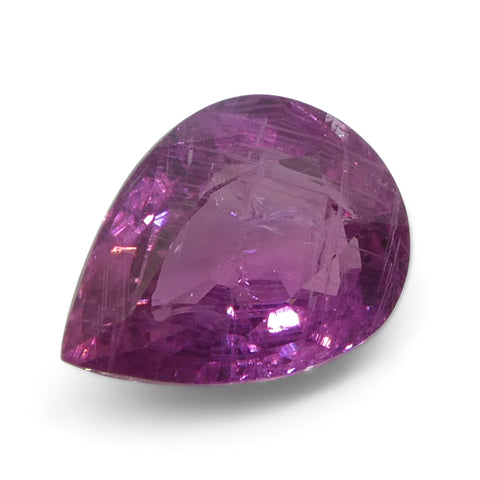 1.13ct Pear Pink Sapphire from Tanzania Unheated