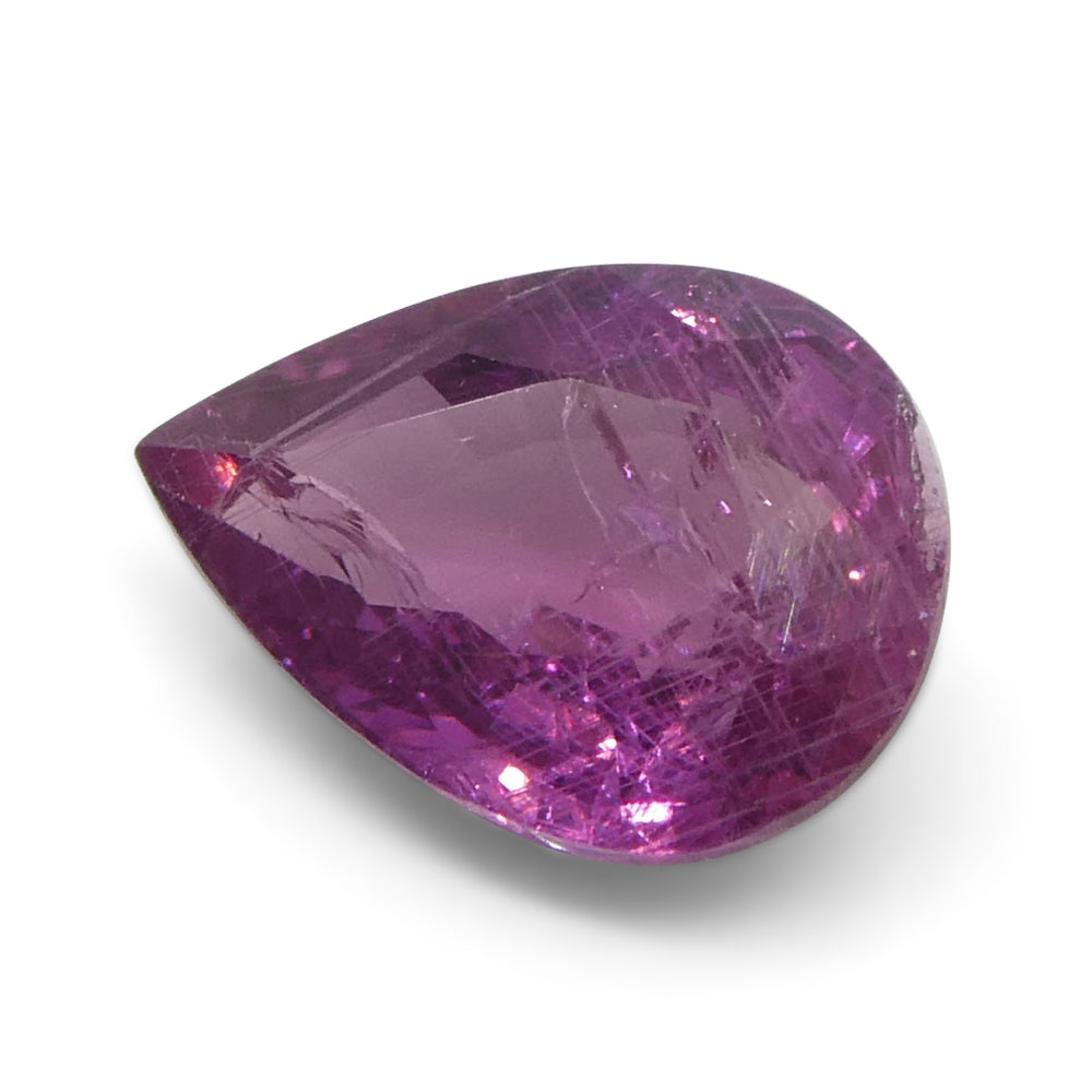 1.13ct Pear Pink Sapphire from Tanzania Unheated - Skyjems Wholesale Gemstones