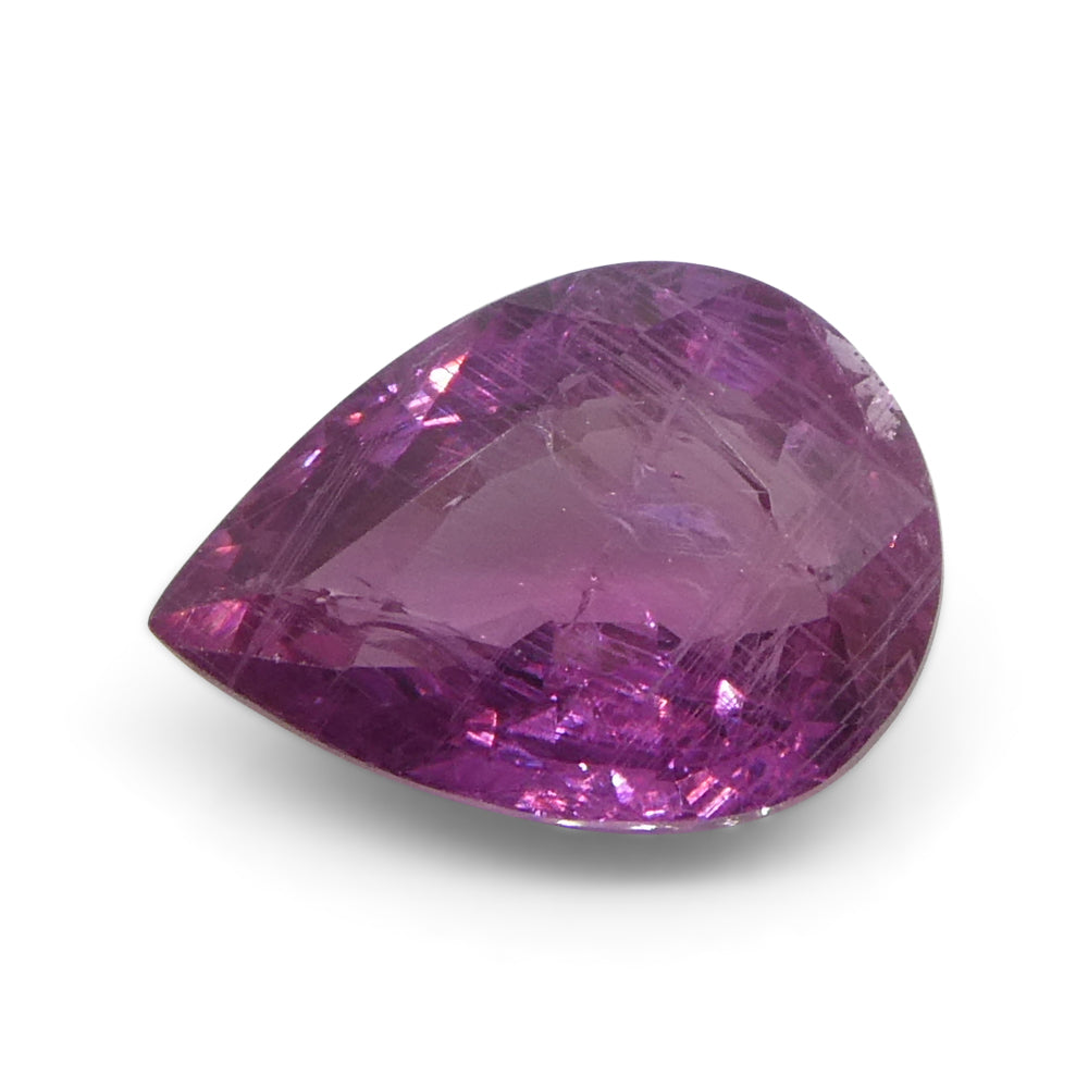 1.13ct Pear Pink Sapphire from Tanzania Unheated - Skyjems Wholesale Gemstones